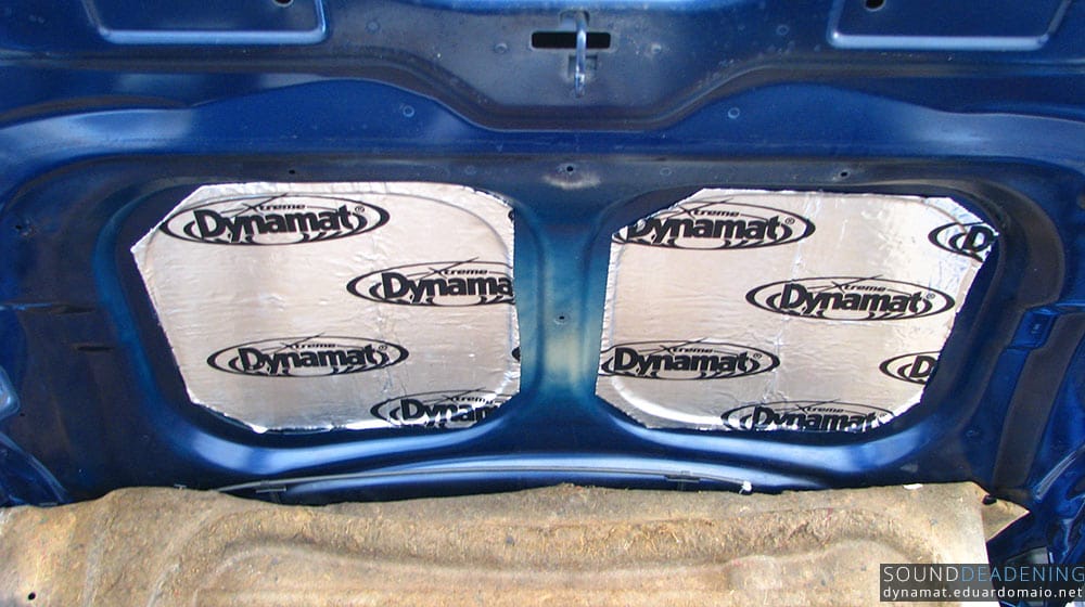 Dynamat Extreme on the bonnet