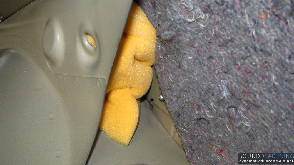 Lighter foam filling the hollow areas
